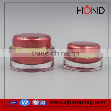 wholesale old round wine red small size 15g 30g 50g 100ml 200ml recycled plastic cosmetic jar/plastic jar/cosmetic jars plastic