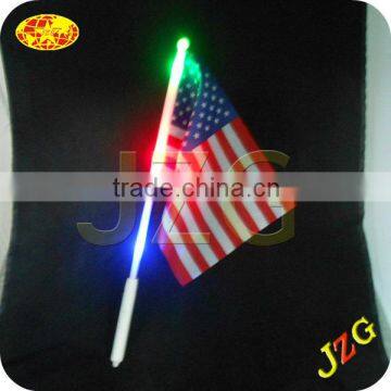 Led flag factory supply lighted american flag promotinal gift glow flag