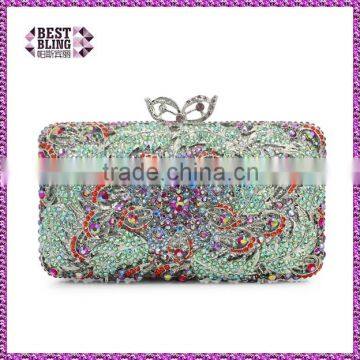 luxury woman handbag rhinestone ladies handbag clutch bags(8785A-LG)