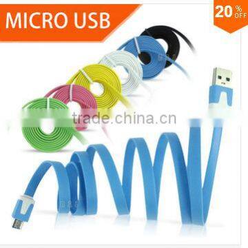 200cm Micro USB2.0 Cable for most cell phones,Free Shipping cost