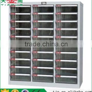 TJG China Business Office Efficiency 30 Transparent Drawer Filing Cabinet A4 Document Cabinet