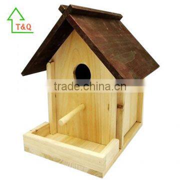 Hot selling DIY natural wooden bird house