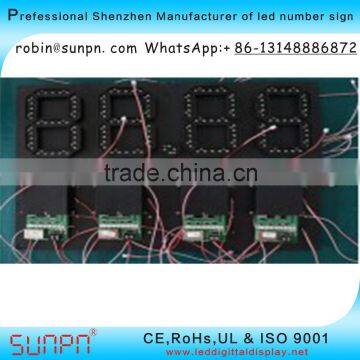 Spanish Led Gas Price Sign Station 8.8.8.8 6inch R/G/Y/W Color photo-5