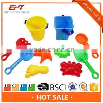 Hot sell plastic sand beach toys bucket set for kids