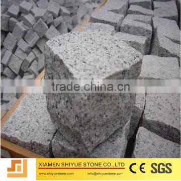 Natural China Granite Silver Grey Cube Stone