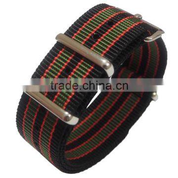 18 20 22 24mm Woven Nylon Fabrics Strap Wrist Watch Band