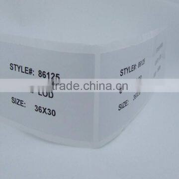 commercial products barcode printed paper stickers