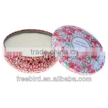 Decorative Scented Soy Wax Tin Candle