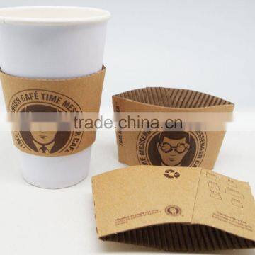 100% Eco-friendly Cup Sleeve in Paper With Custom Logos photo-3