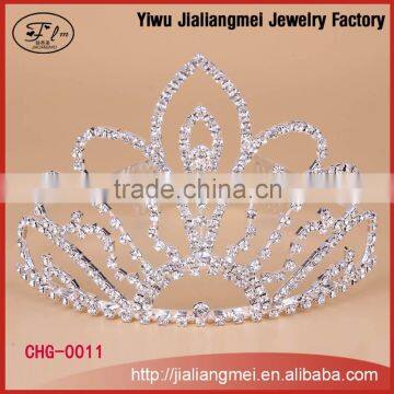 Rhinestone crystal Fashion Bridal Jewelry sets Metal Wedding Tiaras and crown