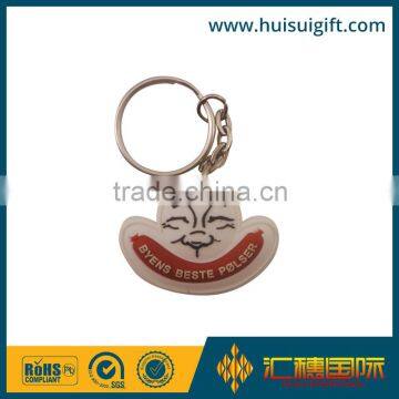 High quality promotional china supplier rubber keychain