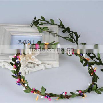 Wedding Artificial Flower Hair Wreath.summer Beach Gift Hair Jewelry Accessory photo-6