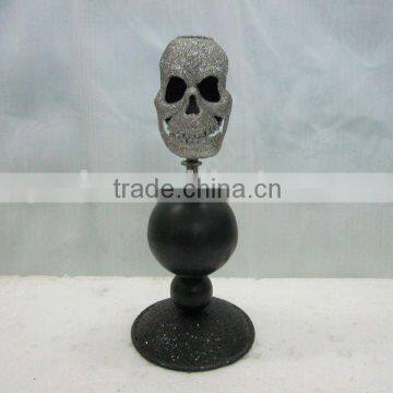 new! metal skull halloween decoration for led candle