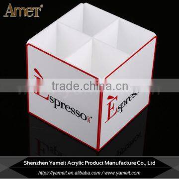 Factory Wholesale Custom Logo White Acrylic Sugar Holder photo-3