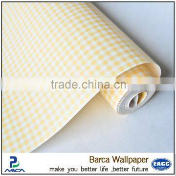 Fashional wholesale flower non woven grid wallpaper