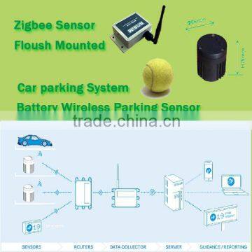 Smart Parking System Car Parking System Project Zigbee Parking Sensor with suface mounted and embedded installation