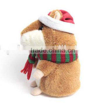2015 Promotional Products for Kids Talking Repeat Plush Hamster,mini Cute Speaking Recording Hamster, Repeat What You Say