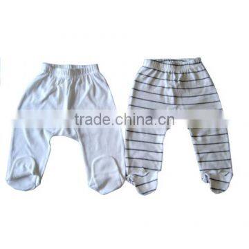 soft cotton new born with foot baby pants/ baby wear/baby cloth