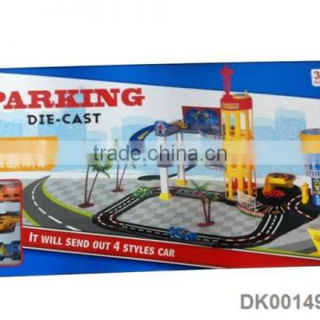 Diecast Parking lot(with 2 car and 1 plane)