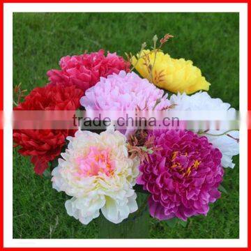 Wholesale modern real touch artificial peony flower/real touch peony flower