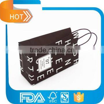 Custom Design Logo Printed Kraft Paper Shopping Bag for Small Product With Handle photo-4