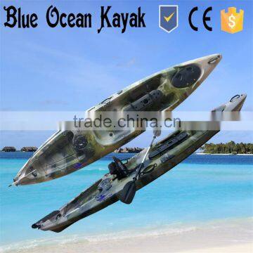 Blue Ocean summer style fishing canoe kayak/sea fishing canoe kayak/ocean fishing canoe kayak