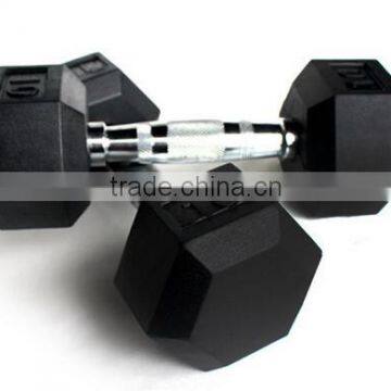 High Quality Bodybild Aerobic Hexagon Dumbbell With Nature Rubber Coated photo-2