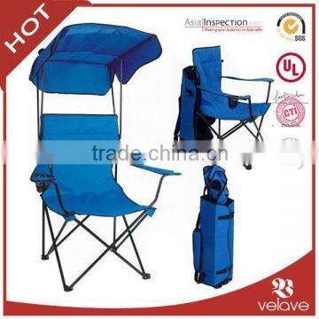 Camping and folding chair with canopy