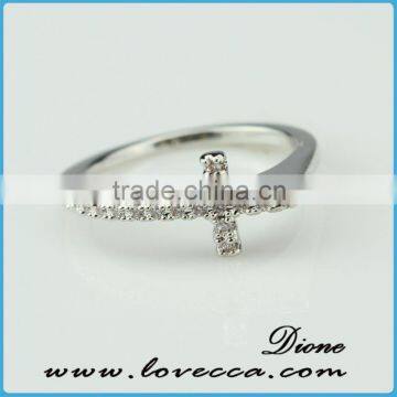 Zircon Crystal Love Heart Ring 5.5/6/7/8/9 Size photo-4