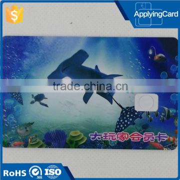 Programmable Credit Card size Contact IC Card Banking VIP Loyalty card from DongGuan