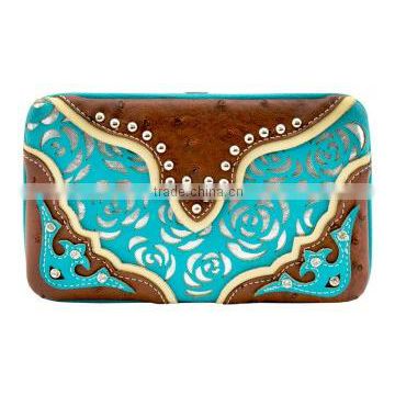 Wholesale Rhinestone Buckle Design Western Design Wallets