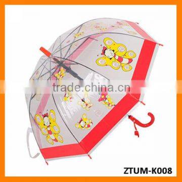 Automatic Whistle Children Arched Transparent Bee Mushroom Umbrella