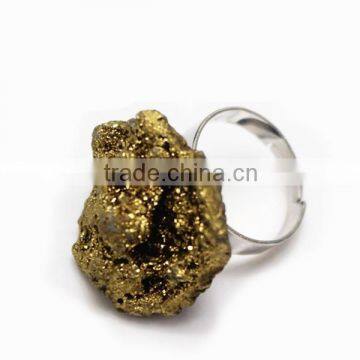 Natural Crystal Stone Druzy Changeable Ring 2015 Wholesale photo-6