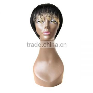 Latest Wholesale straight synthetic short fiber women's wig