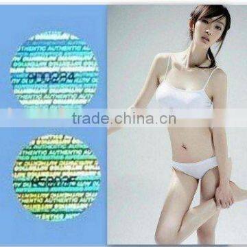 with number hologram