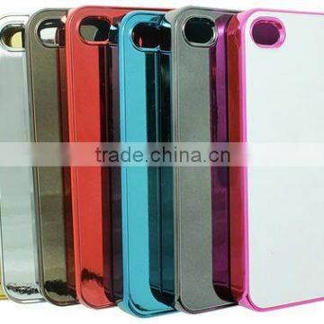 Sublimation printing metallic cell phone case for IP4S