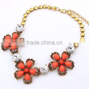 Multicolor Metal Flower Vintage Choker Pendant Statement Necklace Women Necklaces & Pendants Fashion Necklaces for Women 2014 photo-3