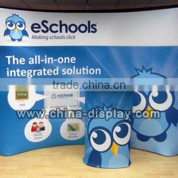 Hot Sale Curved/straight/S-shape Tension Fabric Wall Stand Display System photo-2