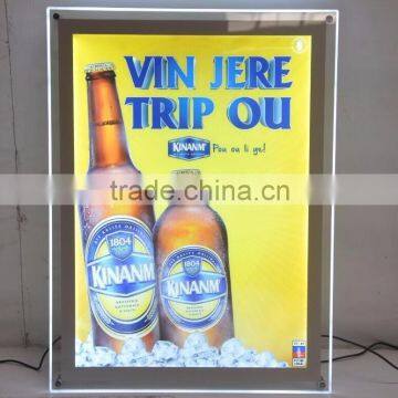 Advertising product acrylic sign board indoor crystal display led display