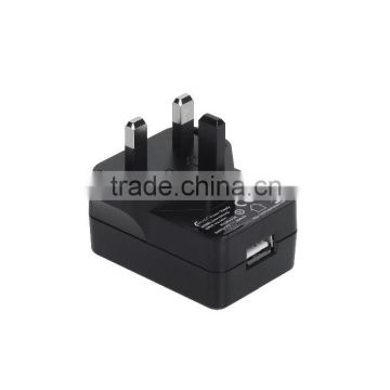 EU UK Plug 5V 2A, 5V 2.1A, 5V 2.4A USB Wall Charger with CE, UL, FCC, RCM certificate