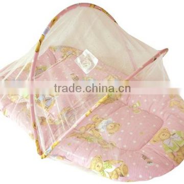 BC1089 pink baby cotton safety room,baby mosquito net