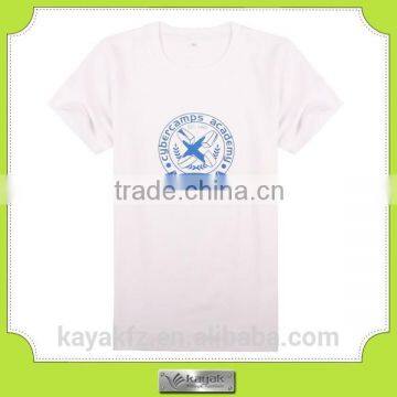 custom white polyester promotional man's t-shirt