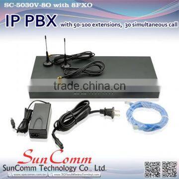 SC-5030V-8O High quality IP PBX Internet with 8FXO