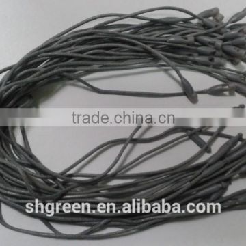 Waxed string/cord plastic fastener