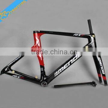 Hot sale!Mendiz carbon road bike frame FM066,red and black match painting carbon road frame