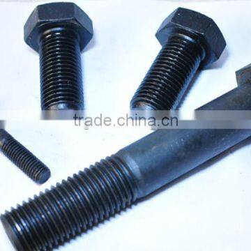 Black Double Threaded Stud Bolt And Nut Made in China photo-2