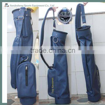 PU leather golf pencial bag,pencial bag golf,golf sunday bag