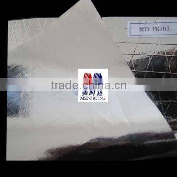 Reflective Foil Roofing Material Double -side Alu.film bond to kraft with scrim