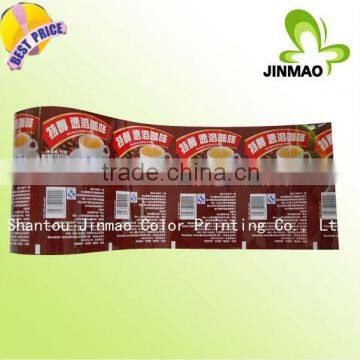 Custom Printed Coffee Packaging Bags Film in Roll