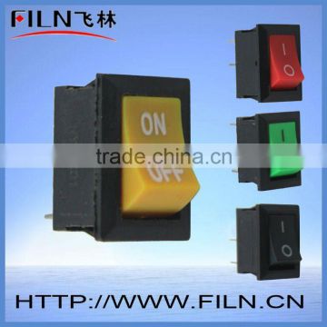 KCD1-102 green 16A rocker switch 3 pin